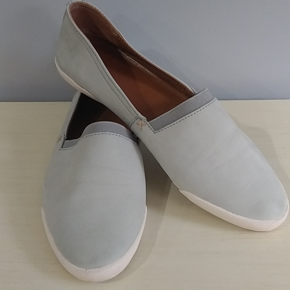 Frye Shoes - Frye slip on blue leather shoes